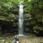 Richard and Stacy Dreher at the Lost Creek waterfall