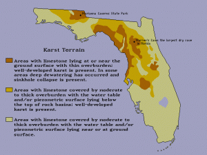 Karst Map of Florida