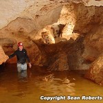 Brian Williams in Orange Lake Cave