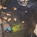 Danny Brinton diving in Deathtrap Cave