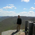 Cory at the New River Gorge overlook on the way home