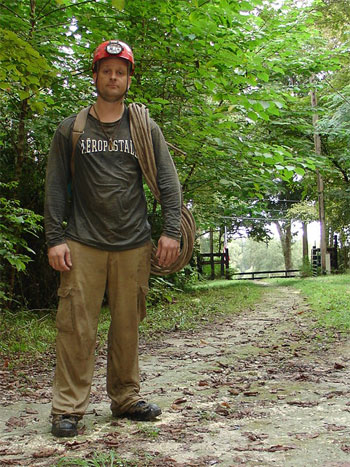 An after shot of Bill Walker with the rope