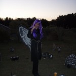 Marsha in the graveyard