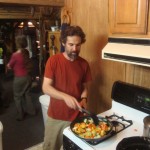 Matt Kalch cooks dinner for the entire Kvork