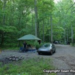 The parking area of Lost Creek Cave