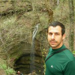 Corey Bresalier at the top of Neversink