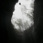 Adam Scherer climbing Neversink