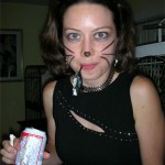 Marsha the beer drinking, mouse catching cat