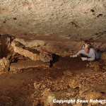 Buford Pruitt in the cave