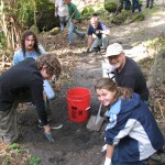 Don, Steve, Bill, Al, and Jenifer cleaning up the quarry.